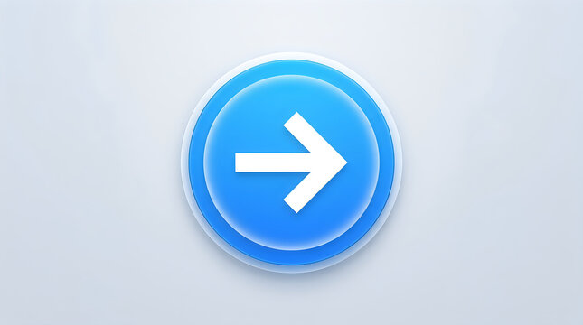 Modern blue circular arrow icon