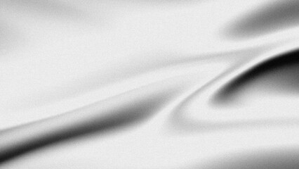 Fototapeta premium A Grainy Soft Elegant White Satin Silk Fabric Texture with Soft Flowing Waves and Luxury Smooth Textile Backdrop