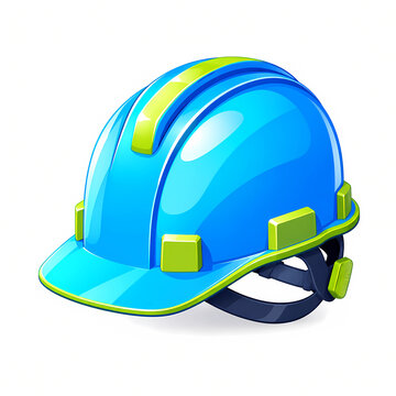 construction helmet isolated on white