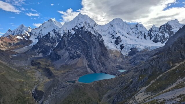 Trekking de Huayhuash, d&iacute;a 4 de caminata luego de pasar el paso de San Antonio