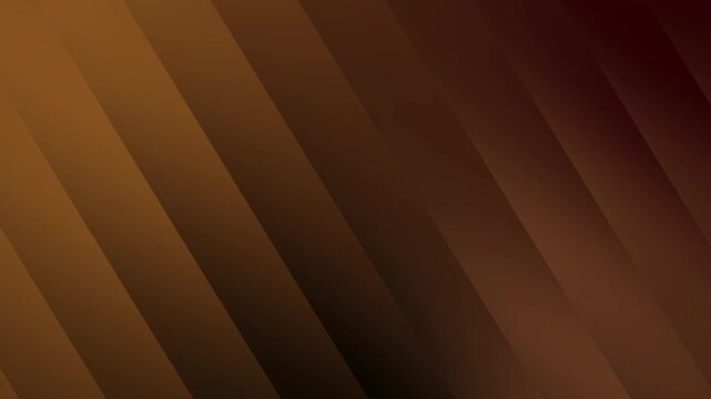 Abstract brown and bronze diagonal stripe background animation with elegant warm gradient.