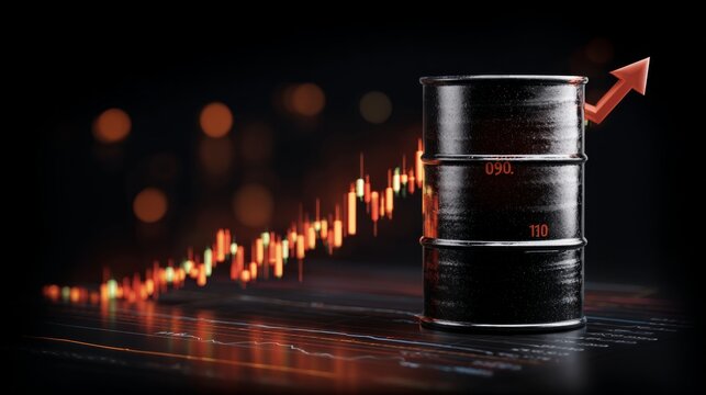 Dynamic oil markets: the rise of new economic powers. Investment risk. Visual story of oil price trends in emerging economies with enhanced details. Trading signals. Bullish trend.