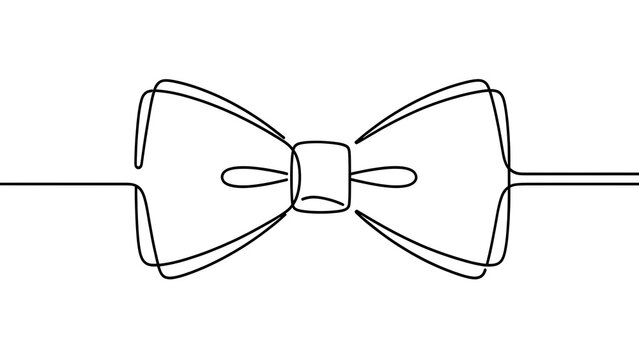 Elegant bow tie illustration on white background.