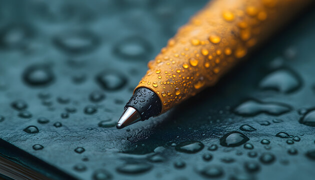 Ultra Realistic 3D Macro Render of Vintage Notebook with Textured Cover, Fountain Pen and Aged Paper for Creative Workspace Concept