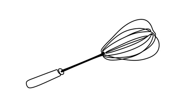 Whisk isolated on white background.