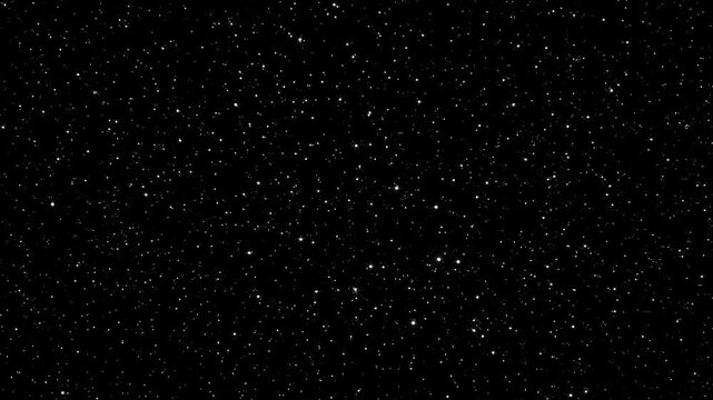 Cosmic night sky pan across infinite stars and galaxies in deep space with star filled cosmos showcasing celestial bodies motion video captures sweeping pan through vast