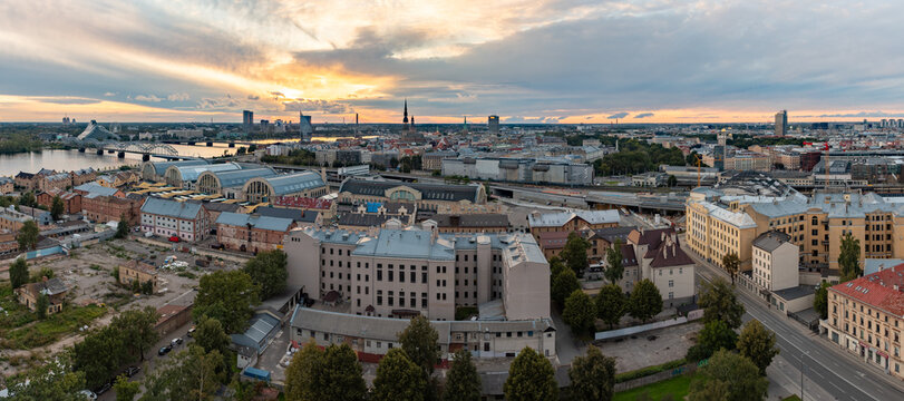 City of Riga at Sunset