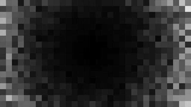 Pixelated Inward Converge Transition to Center with Alpha Channel