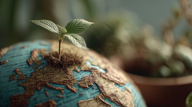 Global greenery awakening: celebrating earth's vital rebirth. Br