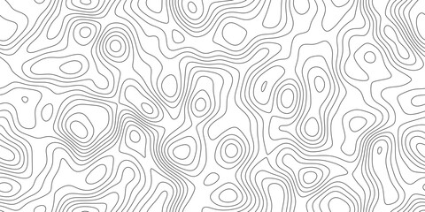 Abstract modern topographic map line background, minimal geographic line texture with peaks and valleys, for wallpaper, poster and branding. © RASEL