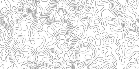 Abstract modern topography line pattern background, minimal geographic line texture with peaks and valleys, for wallpaper, poster and branding. © RASEL
