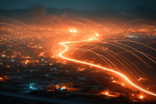 Evaluation of advanced drone capabilities in a remote village context. Online networking. Precision attack: drone's perspective of an insurgent home under fire. Wireless data.