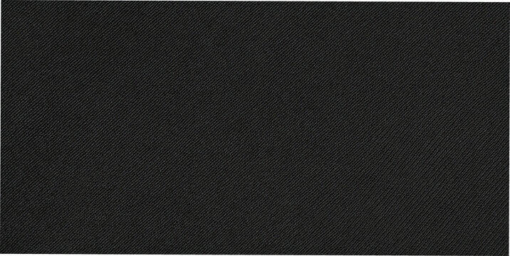 Black canvas fabric seamless texture with woven textile pattern, durable cloth background for apparel, bags, shoes, furniture, mockups and design projects.