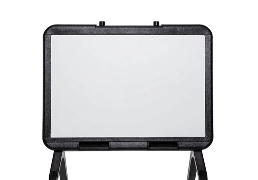 Whiteboard isolated on a transparent background.