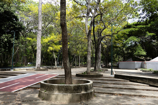 Caracas, Venezuela. Los Caobos Park. City Center
