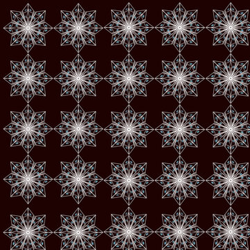 seamless pattern with snowflakes for textile, wrapping paper and packaging