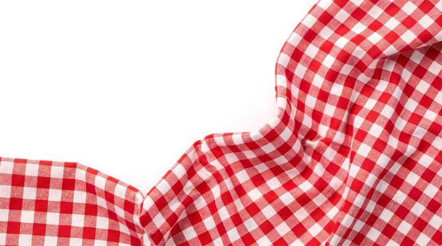 red and white checkered tablecloth