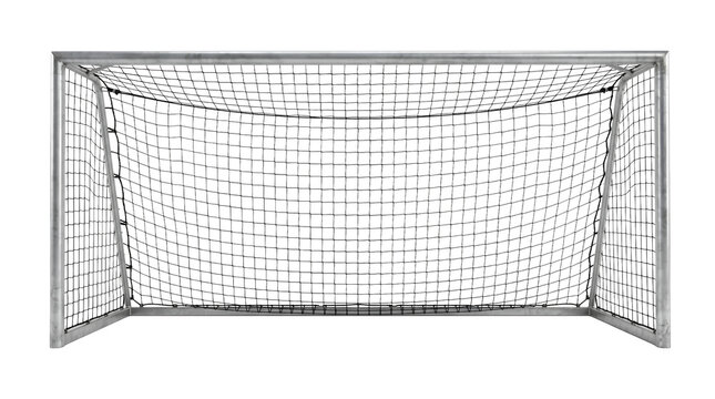 Metal soccer goal net, png