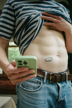 Mobile phone App continuous glucose monitor Film