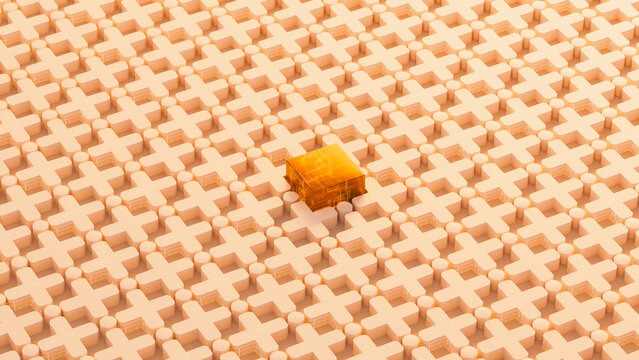 Background of a geometric shapes make a unique tech design abstract