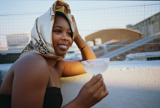 Rooftop Margarita Smile