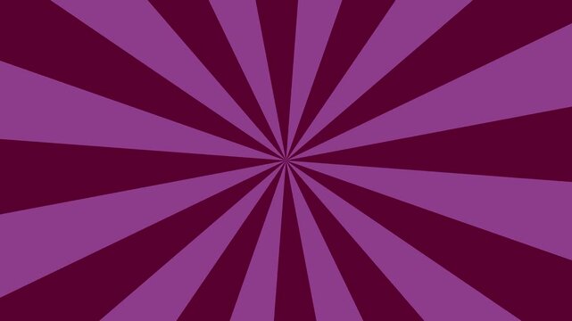 Sunburst pattern radiates from the center in deep purple and dark violet hues creating a bold backdrop.