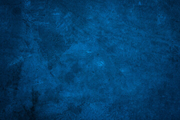 Fototapeta premium Dark Blue Grunge Texture Background with Aged Vintage Paint Wall Surface, Rough Paper Pattern and Antique Abstract Canvas Backdrop Design