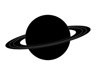 RINGED PLANET SATURN SPACE ASTRONOMY ICON VECTOR ILLUSTRATION © Welly