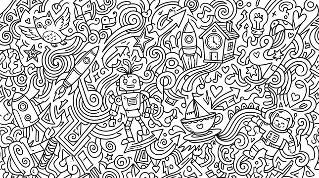 Abstrack seamless pattern