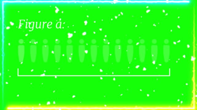 People icons arranged in a linear row represent population statistics or human resource data analysis, featuring a clean minimalist design style that offers plenty of open copy space for text.