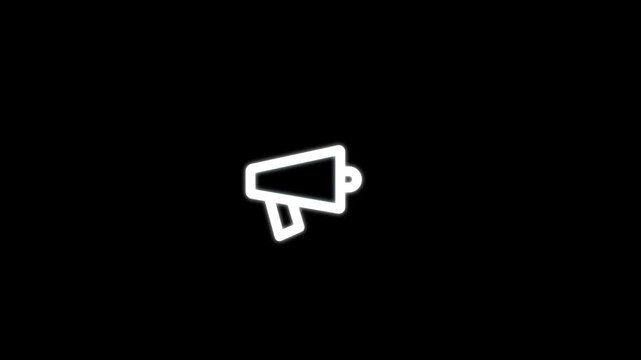 Modern Megaphone Announcement Icon, Marketing Speaker Symbol, Business Promotion, Public Address, Notification Alert, Advertising Communication, Loudspeaker , Digital Broadcast, Campaign Promotion,  