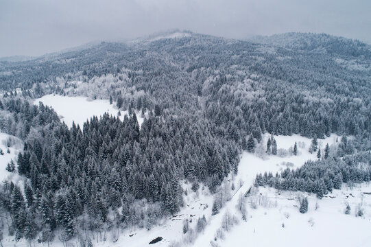 Gorce Mountains in winter