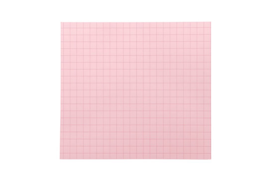 Pale pink grid paper square with subtle fine lines
