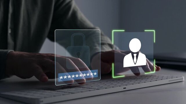 Software for security, searching and managing corporate document and employee information.	
Protecting herself from cyber attacks. Documents confidentiality,cyber security protection concept. 