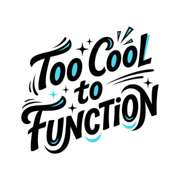 Hand-drawn typography for t-shirt and anything anything with playful blue accents and stars