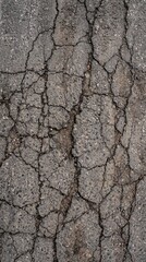 Naklejka premium Cracked Asphalt Texture