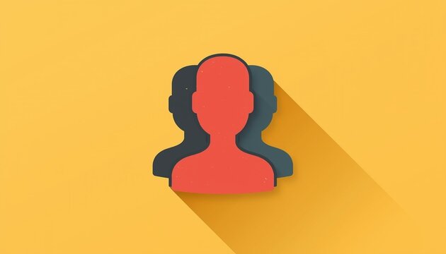 Simple Flat Design User Profile Avatar Icon