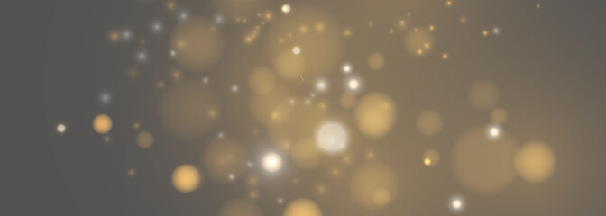 Elegant gold shimmering backdrop with festive magical dust overlay effect © pavel