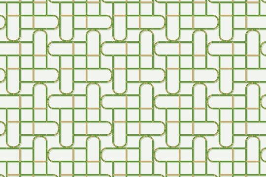seamless pattern of geometric shapes