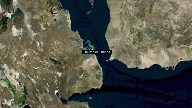 Doumeira Islands Location Map &ndash; Red Sea Territorial Dispute Animation
