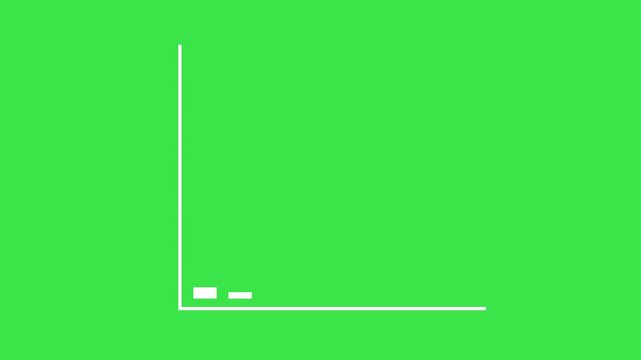 Motion animated footage. Statistics bars columns growth, arrow up. Finance, Bar graph going up, Profit concept, positive increase chart. business graph animation.
