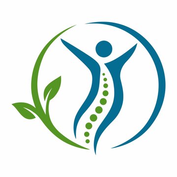 Physiotherapy logo design simple concept