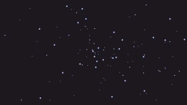 Starry night sky with bright stars on a dark backdrop