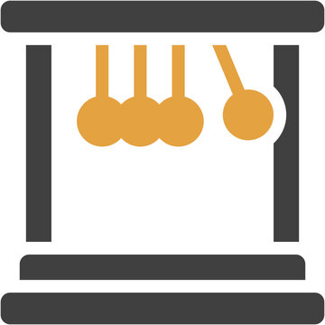Newton's cradle Icon - Vector Graphic Design