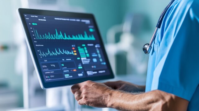 Medical Interface Visualizing Hospital Financial And Operatio Alternate Diagnostic Interface Perspective, medical service interface, AI healthcare dashboard, digital diagnostic technolo
