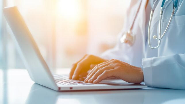 Medical Interface With Secure Patient Messaging Syste Medical Data Visualization Scene, medical service interface, AI healthcare dashboard, digital diagnostic technology