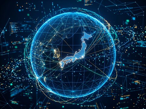 デジタル技術で繋がる地球と日本の情報通信社会