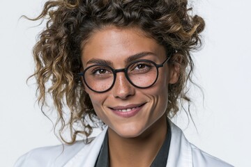 Obraz premium Smiling Female Doctor With Glasses