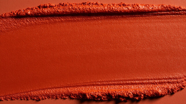 Terracotta Cosmetic Cream Texture Smear Close Up
