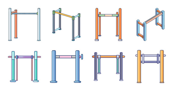 Colorful modular letter blocks forming words